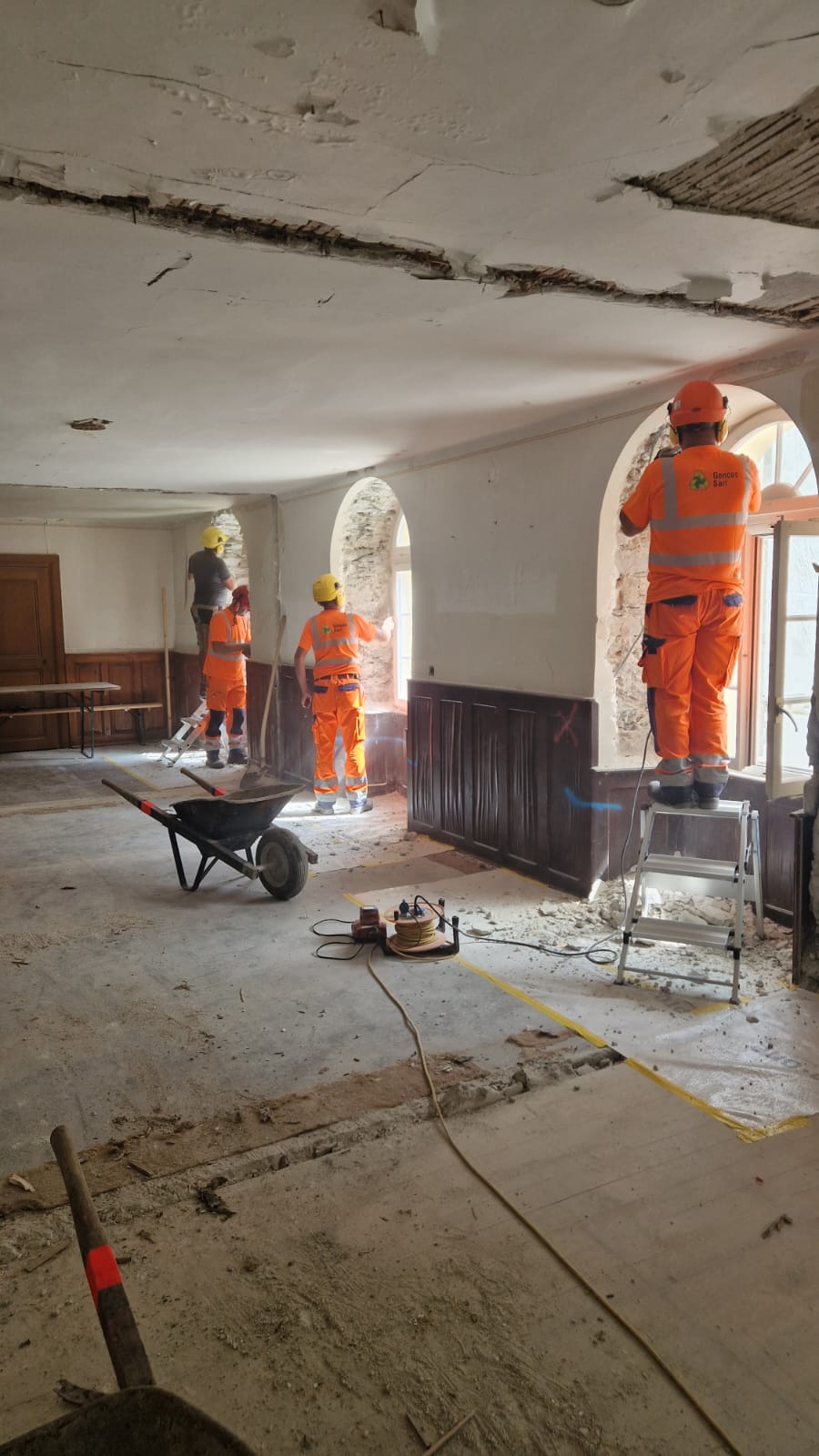 Transformation et rénovation de l’Hôtel Glacier du Rhône à Gletsch — photo du chantier