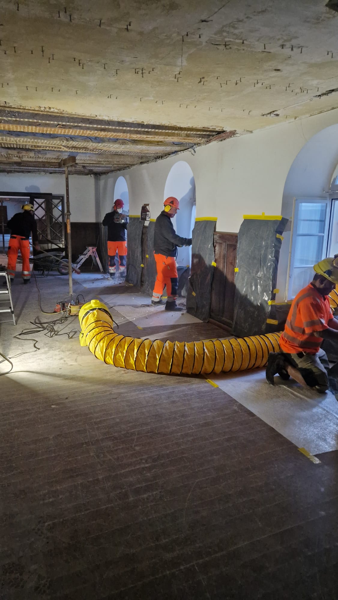 Transformation et rénovation de l’Hôtel Glacier du Rhône à Gletsch — photo du chantier