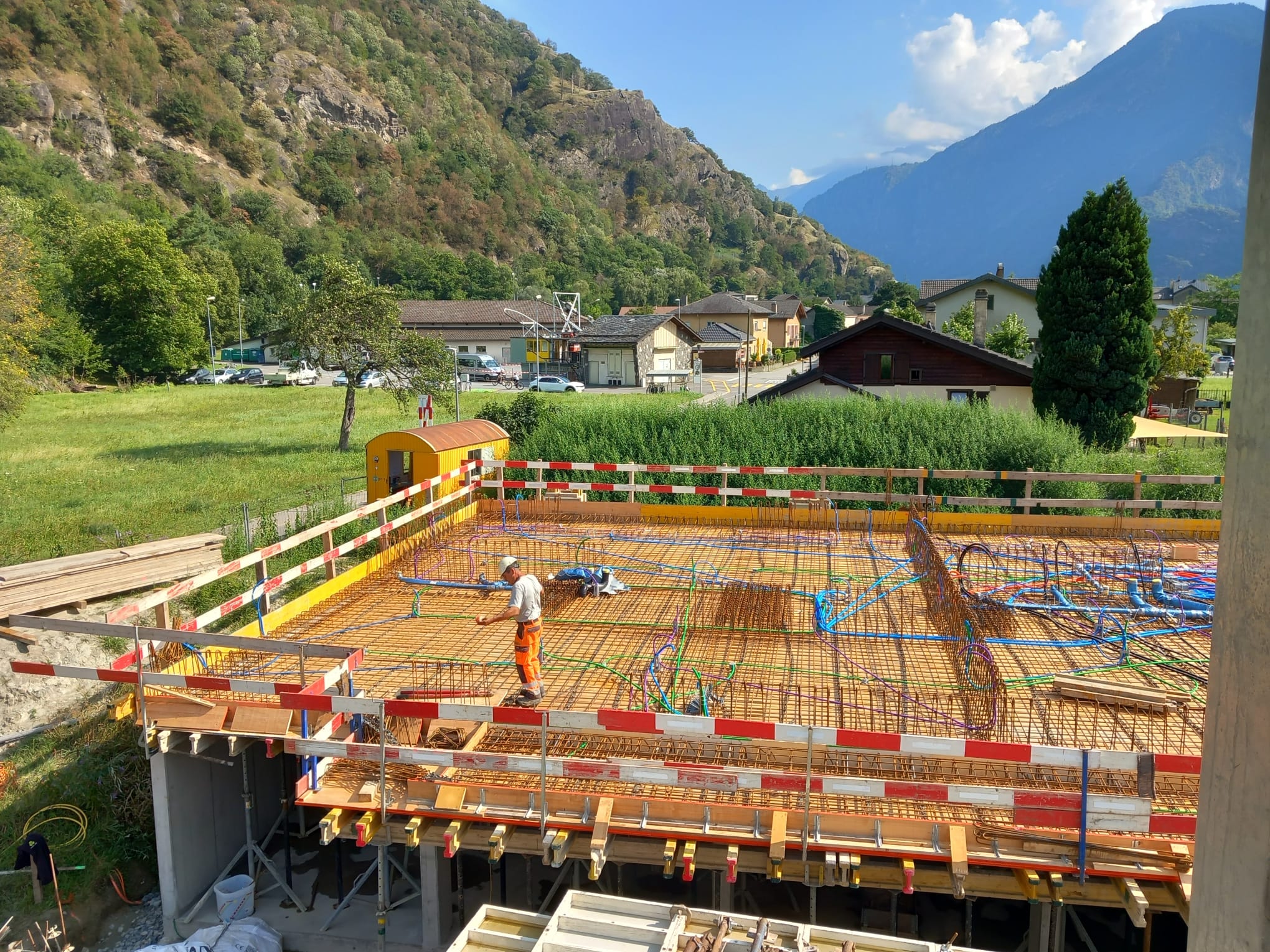 Immeuble de 6 appartements à Dorénaz — photo du chantier