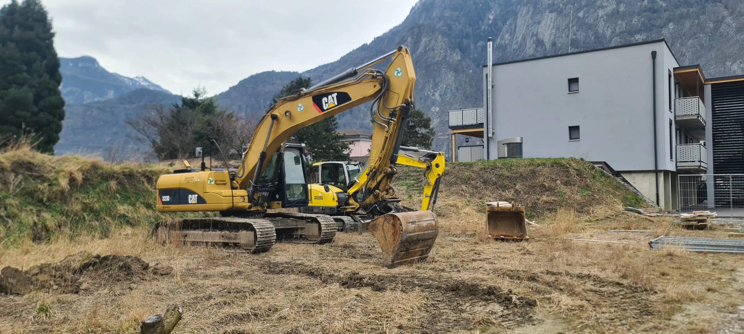 Immeuble de 6 appartements à Dorénaz — photo du chantier
