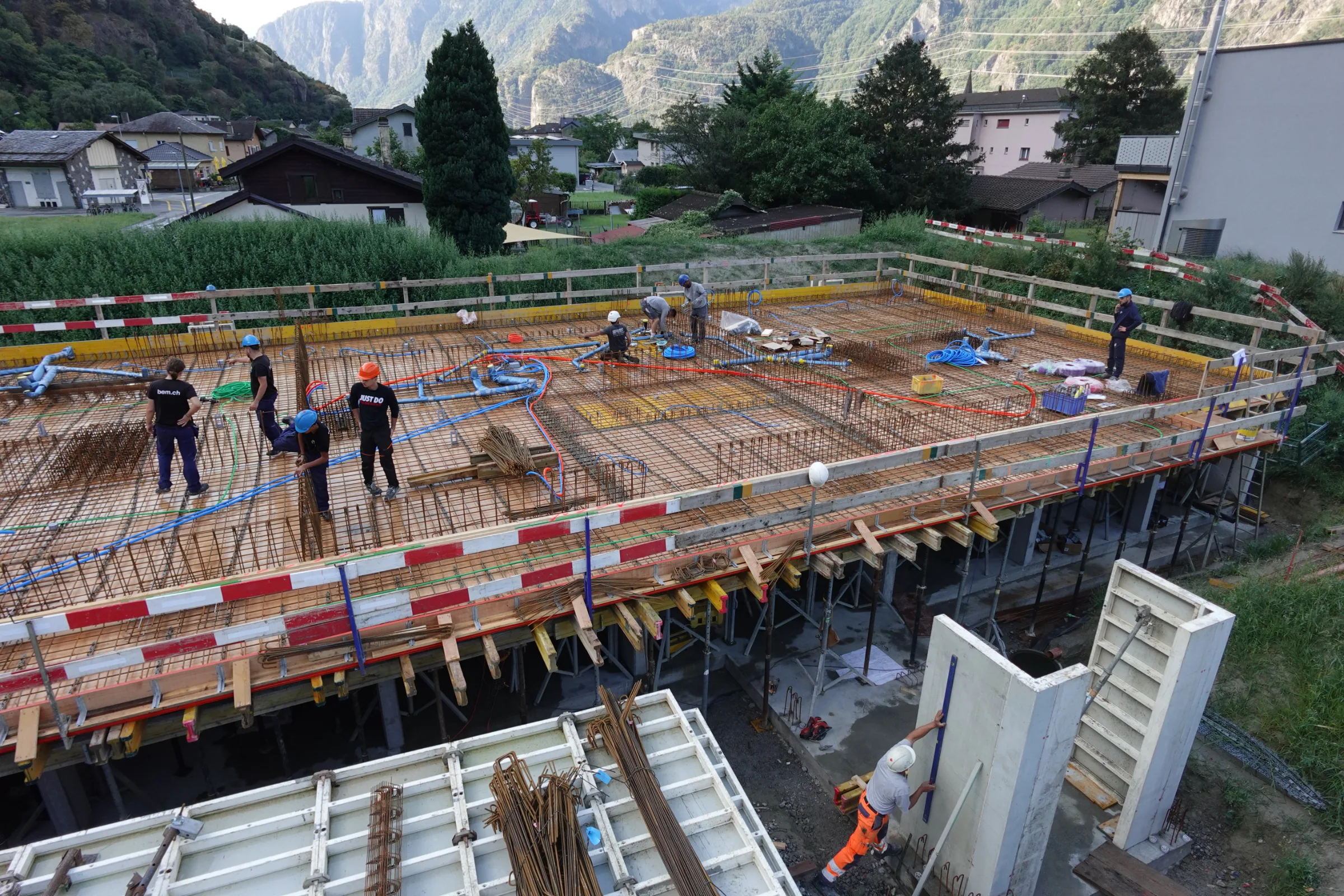 Immeuble de 6 appartements à Dorénaz — photo du chantier