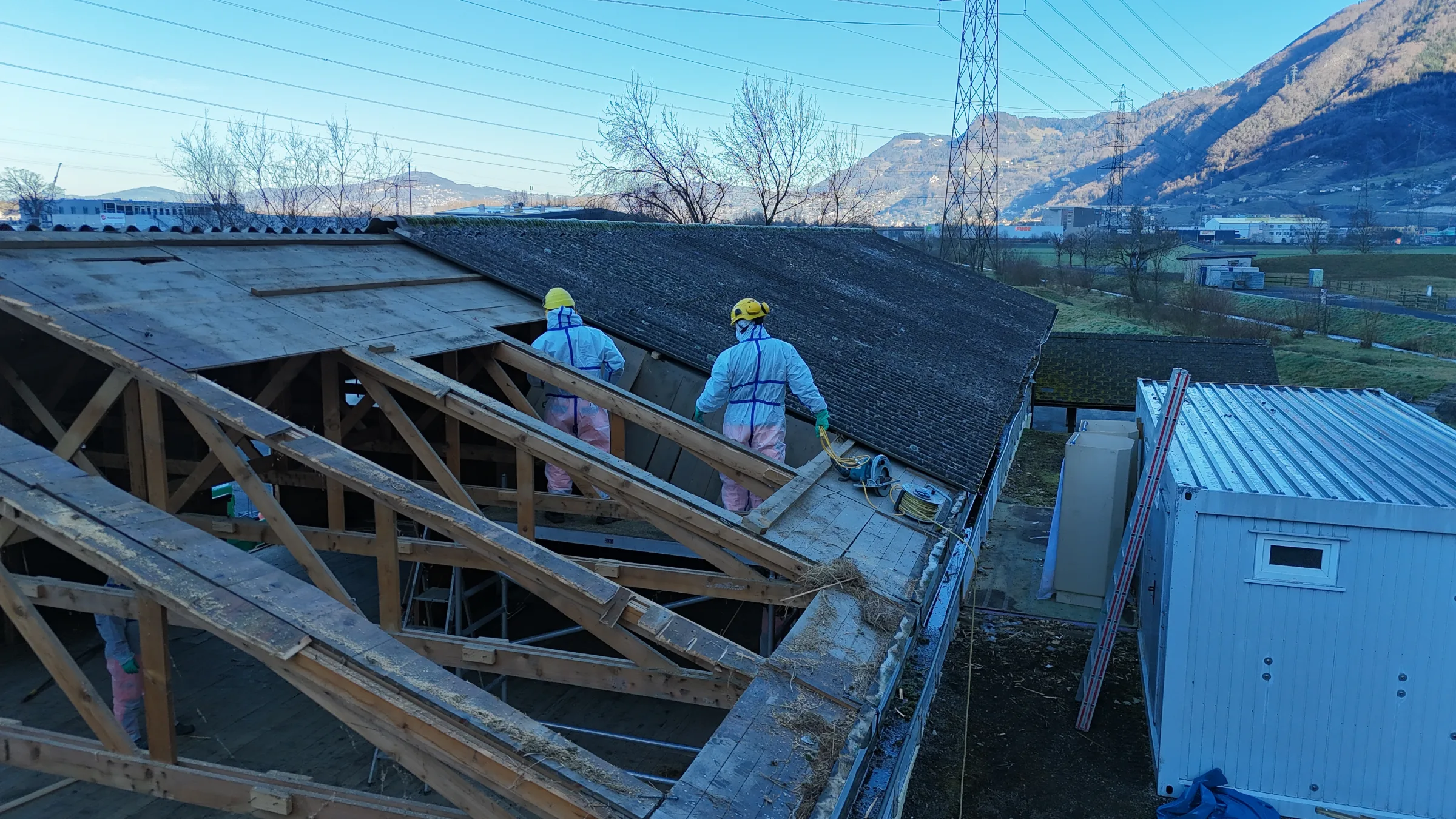 Démolition d’un dortoir à Villeneuve — vue du projet