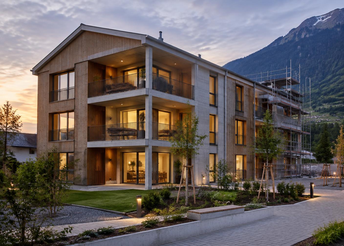 Bâtiment résidentiel récent réalisé en Suisse